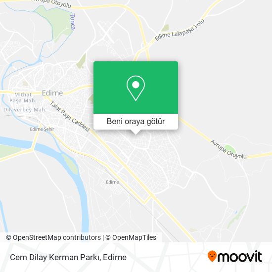 Cem Dilay Kerman Parkı harita
