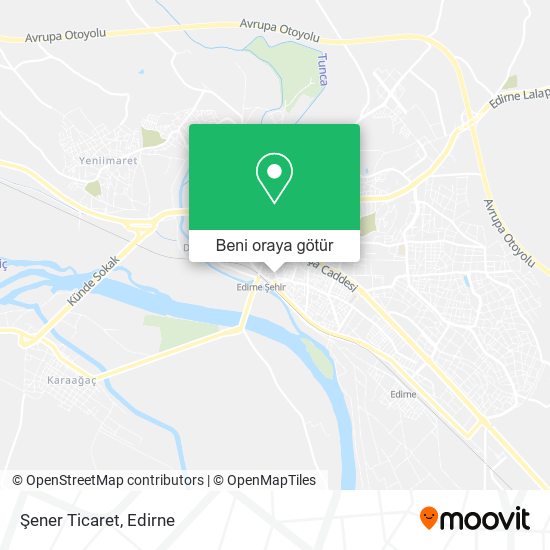 Şener Ticaret harita