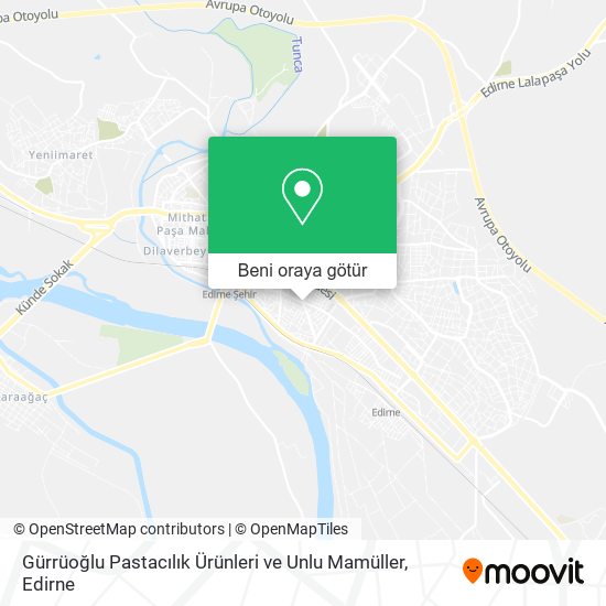 Gürrüoğlu Pastacılık Ürünleri ve Unlu Mamüller harita