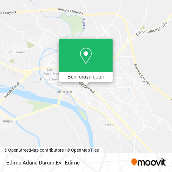Edirne Adana Dürüm Evi harita