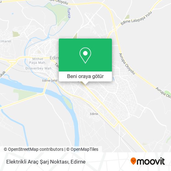 Elektrikli Araç Şarj Noktası harita