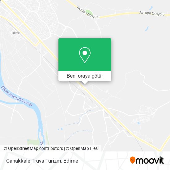 Çanakkale Truva Turizm harita