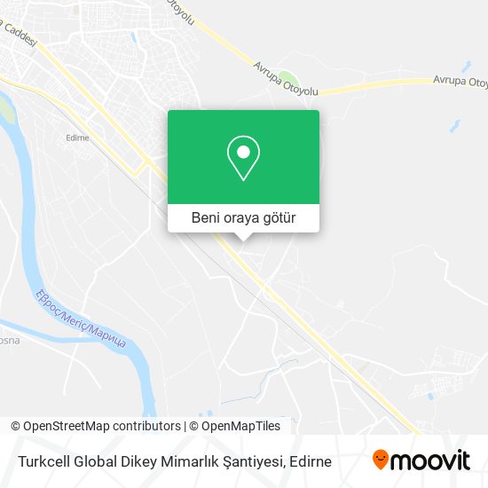 Turkcell Global Dikey Mimarlık Şantiyesi harita