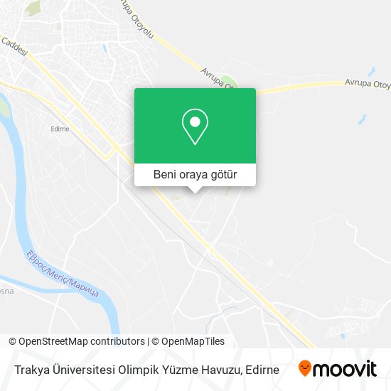 Trakya Üniversitesi Olimpik Yüzme Havuzu harita