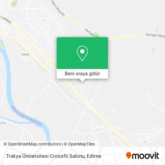 Trakya Üniversitesi Crossfit Salonu harita