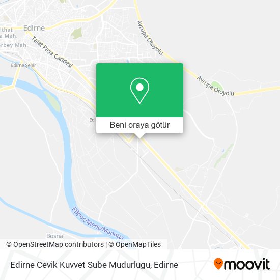 Edirne Cevik Kuvvet Sube Mudurlugu harita