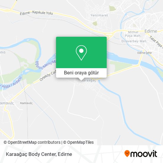 Karaağaç Body Center harita
