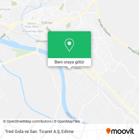 Tred Gıda ve San. Ticaret A.Ş harita