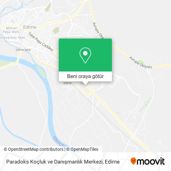 Paradoks Koçluk ve Danışmanlık Merkezi harita