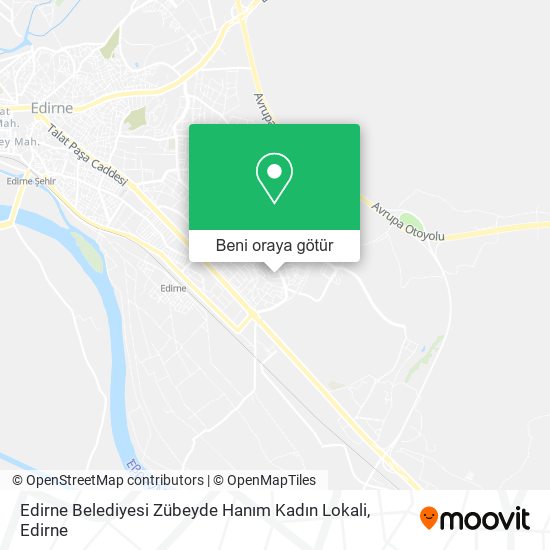 Edirne Belediyesi Zübeyde Hanım Kadın Lokali harita
