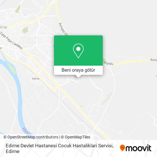 Edirne Devlet Hastanesi Cocuk Hastaliklari Servisi harita