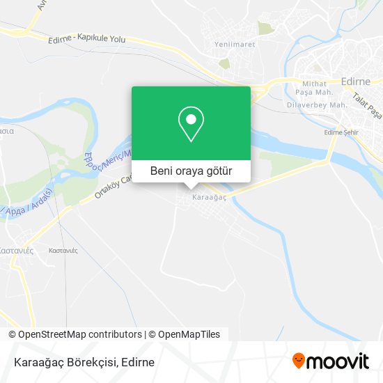 Karaağaç Börekçisi harita