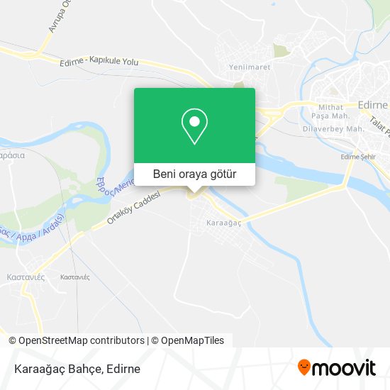 Karaağaç Bahçe harita