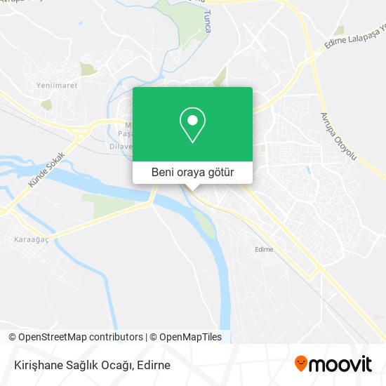 Kirişhane Sağlık Ocağı harita