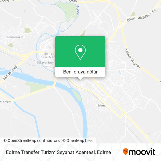 Edirne Transfer Turizm Seyahat Acentesi harita