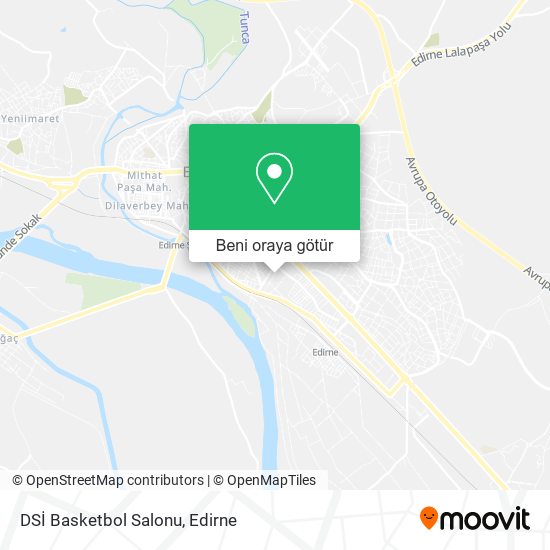 DSİ Basketbol Salonu harita