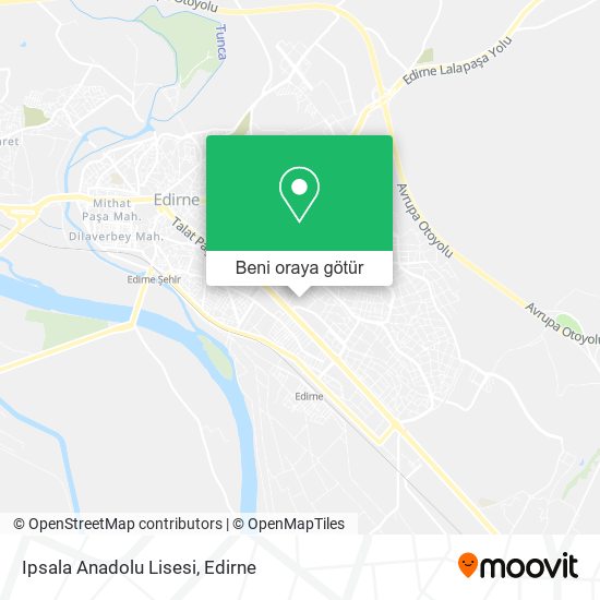 Ipsala Anadolu Lisesi harita