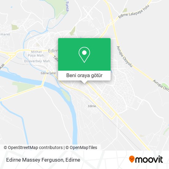 Edirne Massey Ferguson harita