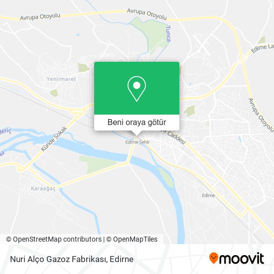 Nuri Alço Gazoz Fabrikası harita
