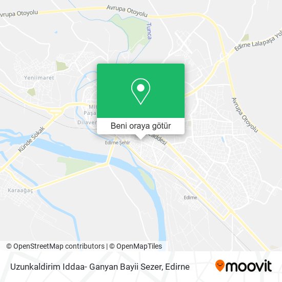 Uzunkaldirim Iddaa- Ganyan Bayii Sezer harita
