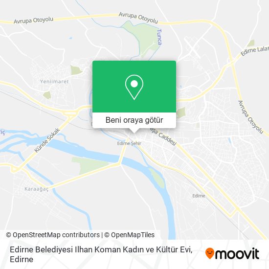 Edirne Belediyesi Ilhan Koman Kadın ve Kültür Evi harita