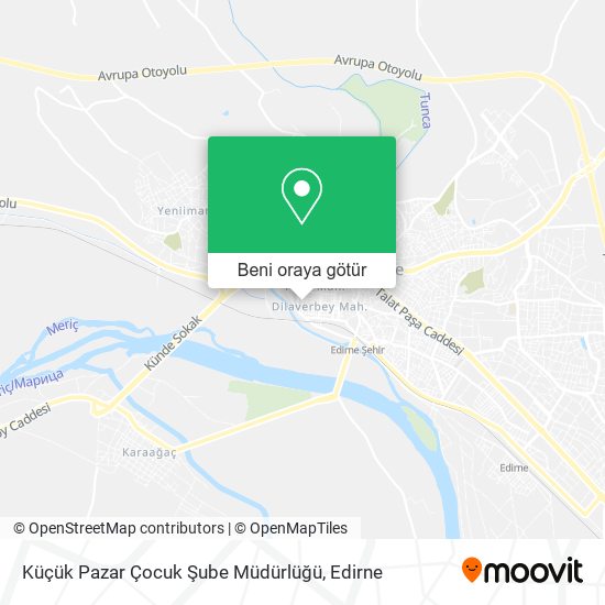 Küçük Pazar Çocuk Şube Müdürlüğü harita