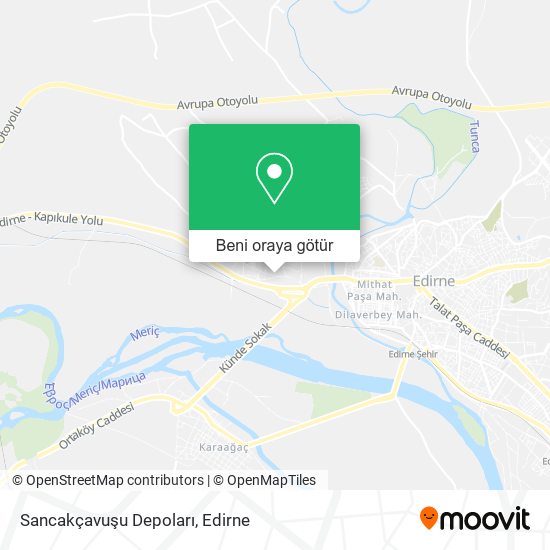 Sancakçavuşu Depoları harita
