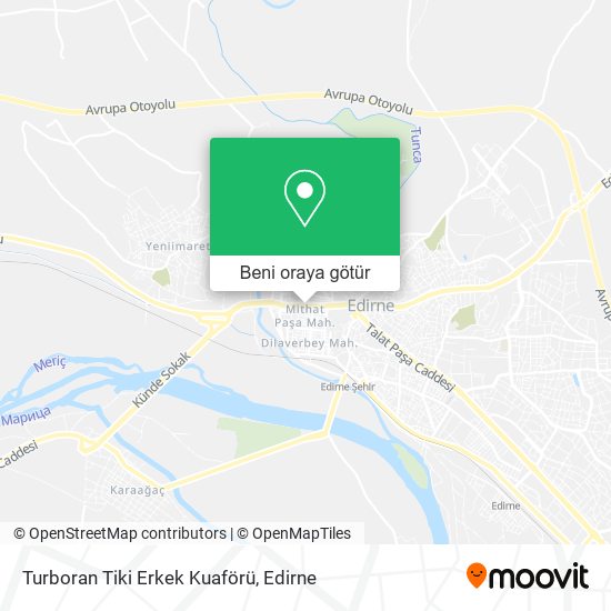 Turboran Tiki Erkek Kuaförü harita