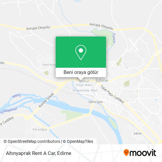 Altınyaprak Rent A Car harita