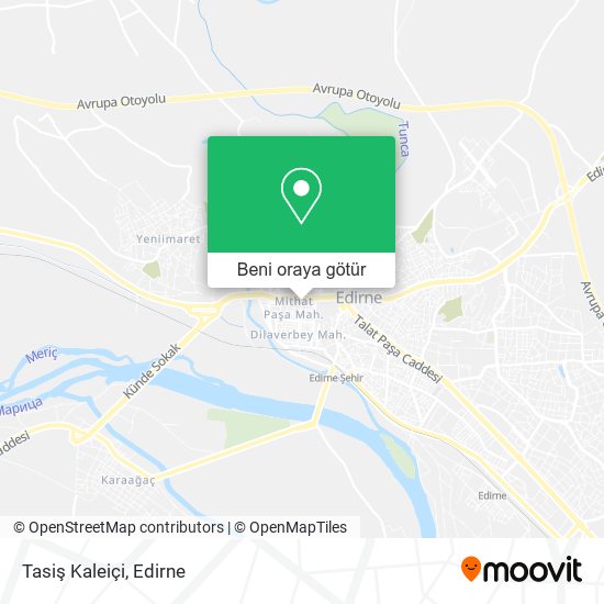 Tasiş Kaleiçi harita