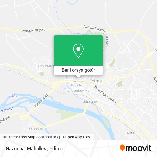 Gazminal Mahallesi harita