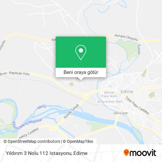 Yıldırım 3 Nolu 112 Istasyonu harita