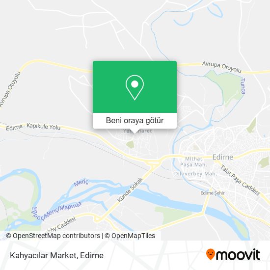Kahyacılar Market harita