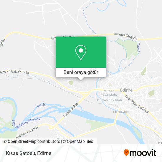 Kısas Şatosu harita