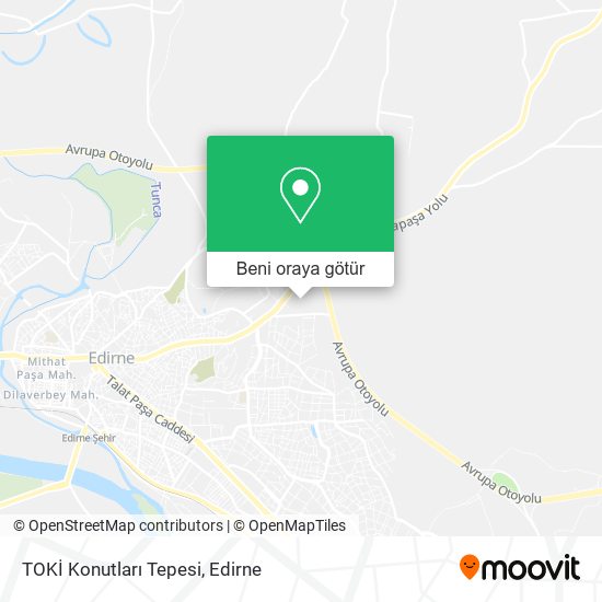 TOKİ Konutları Tepesi harita
