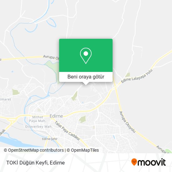TOKİ Düğün Keyfi harita