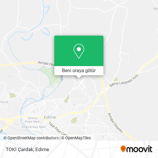 TOKİ Çardak harita