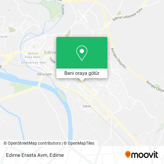 Edırne Erasta Avm harita