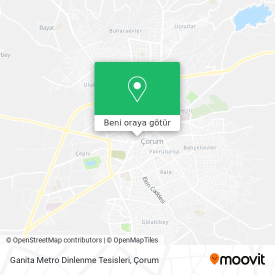 Ganita Metro Dinlenme Tesisleri harita