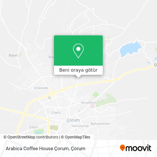 Arabica Coffee House Çorum harita