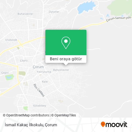 İsmail Kakaç İlkokulu harita