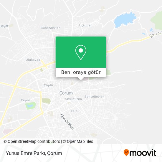 Yunus Emre Parkı harita
