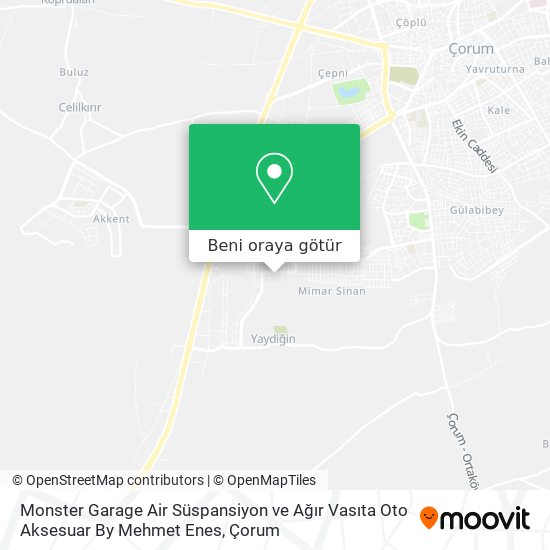 Monster Garage Air Süspansiyon ve Ağır Vasıta Oto Aksesuar By Mehmet Enes harita