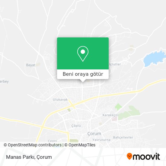 Manas Parkı harita