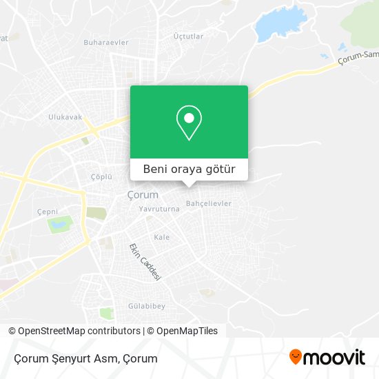 Çorum Şenyurt Asm harita