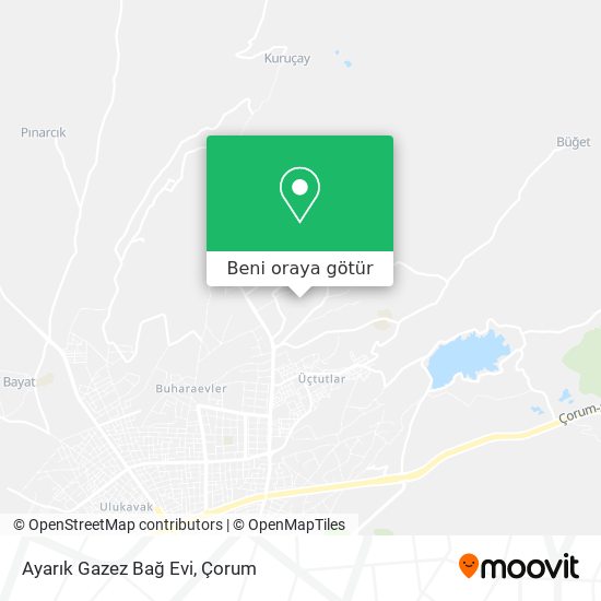 Ayarık Gazez Bağ Evi harita