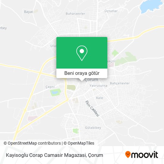 Kayisoglu Corap Camasir Magazasi harita