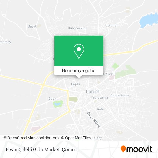 Elvan Çelebi Gıda Market harita