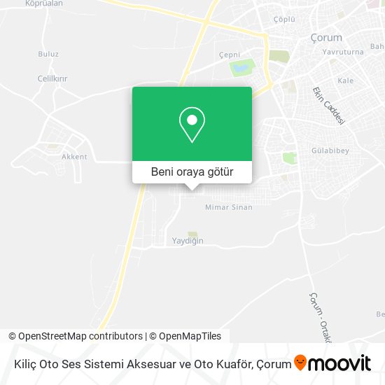 Kiliç Oto Ses Sistemi Aksesuar ve Oto Kuaför harita