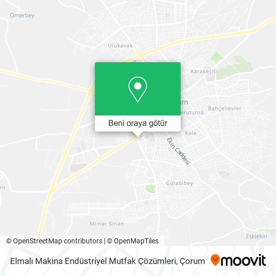 Elmalı Makina Endüstriyel Mutfak Çözümleri harita